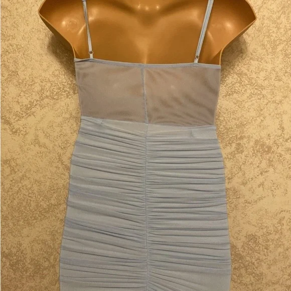 SHEIN Light Blue Spaghetti Strap Mini Bodycon Dress - Picture 9 of 16